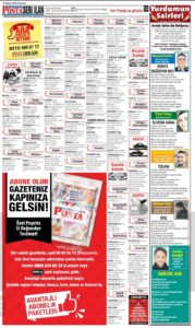 18.05.2020 Posta İstanbul Baskısı Seri İlanlar
